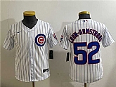 Youth Chicago Cubs #52 Pete Crow-Armstrong White Cool Base Stitched Baseball Jersey,baseball caps,new era cap wholesale,wholesale hats