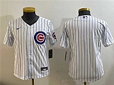 Youth Chicago Cubs Blank White Cool Base Stitched Baseball Jersey,baseball caps,new era cap wholesale,wholesale hats