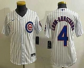 Youth Chicago Cubs #4 Pete Crow Armstrong White Limited Stitched Jersey,baseball caps,new era cap wholesale,wholesale hats