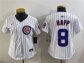 Youth Chicago Cubs #8 Ian Happ White Home Limited Stitched Baseball Jersey,baseball caps,new era cap wholesale,wholesale hats