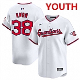 Youth Cleveland Guardians #38 Steven Kwan White Home Limited Stitched Baseball Jersey Dzhi,baseball caps,new era cap wholesale,wholesale hats