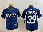 Youth Detroit Tigers #39 Zach McKinstry 2024 Navy City Connect Cool Base Limited Stitched Baseball Jersey,baseball caps,new era cap wholesale,wholesale hats