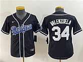 Youth Los Angeles Dodgers #34 Fernando Valenzuela Black Stitched Baseball Jersey,baseball caps,new era cap wholesale,wholesale hats