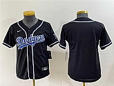 Youth Los Angeles Dodgers Blank Black Stitched Baseball Jersey,baseball caps,new era cap wholesale,wholesale hats