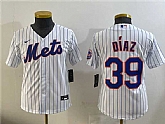 Youth New York Mets #39 Edwin Diaz White Cool Base Stitched Baseball Jersey,baseball caps,new era cap wholesale,wholesale hats