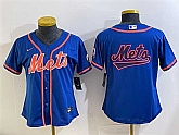 Youth New York Mets Team Big Logo Royal Cool Base Stitched Baseball Jersey,baseball caps,new era cap wholesale,wholesale hats
