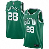 Men's Boston Celtics #28 Hugo Gonzalez Kelly Green 2024 Draft Icon Edition Stitched Jersey Dzhi,baseball caps,new era cap wholesale,wholesale hats