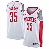 Men's Houston Rockets #35 Kevin Durant White Association Edition Stitched Jersey Dzhi,baseball caps,new era cap wholesale,wholesale hats