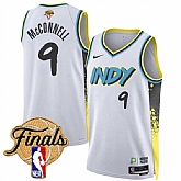 Men's Indiana Pacers #9 T.J. McConnell White 2024-25 City Edition Stitched Jersey Dzhi,baseball caps,new era cap wholesale,wholesale hats