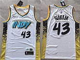 Men's Indiana Pacers #43 Pascal Siakam White 2025 City Edition Stitched Basketball Jersey,baseball caps,new era cap wholesale,wholesale hats