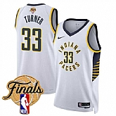 Men's Indiana Pacers #33 Myles Turner White 2025 Finals Association Edition Stitched Jersey Dzhi,baseball caps,new era cap wholesale,wholesale hats