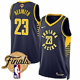 Men's Indiana Pacers #23 Aaron Nesmith Navy 2025 Finals Icon Edition Stitched Jersey Dzhi,baseball caps,new era cap wholesale,wholesale hats