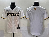 Men's Indiana Pacers Blank White 2025 Finals Vapor Stitched Baseball Jersey,baseball caps,new era cap wholesale,wholesale hats