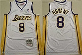 Men's Los Angeles Lakers #8 Kobe Bryant Yellow Throwback Stitched Basketball Jersey,baseball caps,new era cap wholesale,wholesale hats