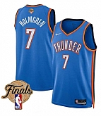 Men's Oklahoma City Thunder #7 Chet Holmgren Blue 2025 Finals Icon Edition Stitched Jersey Dzhi,baseball caps,new era cap wholesale,wholesale hats