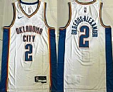 Men's Oklahoma City Thunder #2 Shai Gilgeous-Alexander White Icon Sponsor AU Jersey,baseball caps,new era cap wholesale,wholesale hats