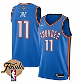Men's Oklahoma City Thunder #11 Isaiah Joe Blue 2025 Icon Edition Stitched Jersey Dzhi,baseball caps,new era cap wholesale,wholesale hats