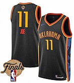 Men's Oklahoma City Thunder #11 Isaiah Joe Black 2024-25 City Edition Stitched Jersey Dzhi,baseball caps,new era cap wholesale,wholesale hats