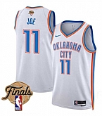 Men's Oklahoma City Thunder #11 Isaiah Joe White 2025 Association Edition Stitched Jersey Dzhi,baseball caps,new era cap wholesale,wholesale hats