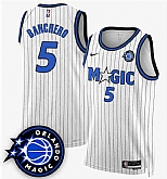 Men's Orlando Magic #5 Paolo Banchero White 2025 New Generation of Magic Stitched Jersey Dzhi,baseball caps,new era cap wholesale,wholesale hats