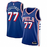 Men's Philadelphia 76ers #77 V. J. Edgecombe Royal 2025 Draft Icon Edition Stitched Jersey Dzhi,baseball caps,new era cap wholesale,wholesale hats