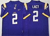 Men's LSU Tigers #2 Kyren Lacy Purple F.U.S.E. Stitched Jersey,baseball caps,new era cap wholesale,wholesale hats