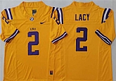 Men's LSU Tigers #2 Kyren Lacy Yellow F.U.S.E. Stitched Jersey,baseball caps,new era cap wholesale,wholesale hats