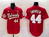 Men's Nebraska Huskers #44 Gabe Swansen Red Back 2 Back Champions Patch Vapor Premier Limited Stitched Jersey,baseball caps,new era cap wholesale,wholesale hats