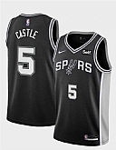Men's San Antonio Spurs #5 Stephon Castle Black  Stitched Jersey Dzhi,baseball caps,new era cap wholesale,wholesale hats