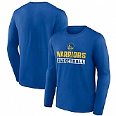 Men's Golden State Warriors Royal Let's Go Long Sleeve T-Shirt,baseball caps,new era cap wholesale,wholesale hats