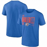 Men's Oklahoma City Thunder Blue 2025 Northwest Division Champions Locker Room T-Shirt,baseball caps,new era cap wholesale,wholesale hats