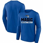 Men's Orlando Magic Royal Let's Go Long Sleeve T-Shirt,baseball caps,new era cap wholesale,wholesale hats
