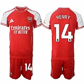 Men's Arsenal F.C #14 Thierry Henry Red 2025 Home Soccer Jersey Suit,baseball caps,new era cap wholesale,wholesale hats