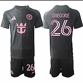 Men's Inter Miami CF #26 Gregore 2025 Black Away Soccer Jersey Suit,baseball caps,new era cap wholesale,wholesale hats