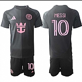 Men's Inter Miami CF #10 Lionel Messi 2025 Black Away Soccer Jersey Suit,baseball caps,new era cap wholesale,wholesale hats