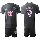 Men's Inter Miami CF #9 Luis Suarez 2025 Black Away Soccer Jersey Suit,baseball caps,new era cap wholesale,wholesale hats