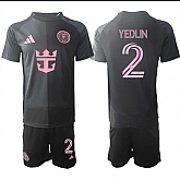 Men's Inter Miami CF #2 DeAndre Yedlin 2025 Black Away Soccer Jersey Suit,baseball caps,new era cap wholesale,wholesale hats