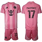 Men's Inter Miami CF #17 Josef Martinez 25-26 Pink Home Soccer Jersey Suit,baseball caps,new era cap wholesale,wholesale hats