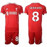 Men's Liverpool #8 Steven Gerrard 2025 Red Home Soccer Jersey Suit,baseball caps,new era cap wholesale,wholesale hats