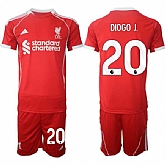 Men's Liverpool #20 Diogo 2025 Red Home Soccer Jersey Suit,baseball caps,new era cap wholesale,wholesale hats