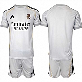 Men's Real Madrid Blank 25-26 White Home Soccer Jersey Suit,baseball caps,new era cap wholesale,wholesale hats