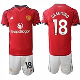 Men's Manchester United #18 Casemiro2025-26 Red Home Soccer Jersey Suit,baseball caps,new era cap wholesale,wholesale hats