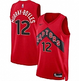Men's Toronto Raptors #12 Collin Murray-Boyles Red 2025 Draft Icon Edition Stitched Jersey Dzhi,baseball caps,new era cap wholesale,wholesale hats
