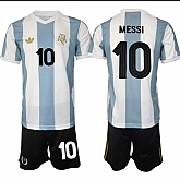 Men's Argentina #10 Lionel Messi White Blue 2025 Home Soccer Jersey Suit,baseball caps,new era cap wholesale,wholesale hats