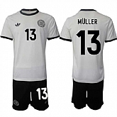 Men's Germany #13 Thomas Muller White 2025 Home Soccer Jersey Suit,baseball caps,new era cap wholesale,wholesale hats