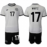 Men's Germany #17 Florian Richard Wirtz White 2025 Home Soccer Jersey Suit,baseball caps,new era cap wholesale,wholesale hats