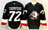 Men's Buffalo Sabres #72 Tage Thompson Black 2024-25 Alternate Stitched Hockey Jersey,baseball caps,new era cap wholesale,wholesale hats
