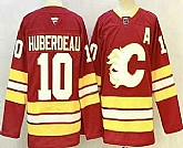 Men's Calgary Flames #10 Jonathan Huberdeau Red Authentic Jersey,baseball caps,new era cap wholesale,wholesale hats