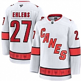 Men's Carolina Hurricanes #27 Nikolaj Ehlers White 2024-25 Away Stitched Hockey Jersey Dzhi,baseball caps,new era cap wholesale,wholesale hats