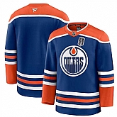 Men's Edmonton Oilers Blank Royal 2025 Stanley Cup Final Patch Stitched Hockey Jersey,baseball caps,new era cap wholesale,wholesale hats